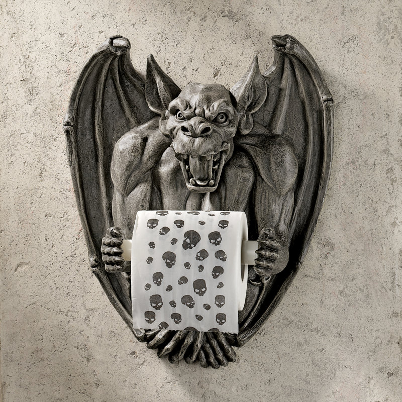 Gargoyle Gothic Wall Mount Toilet Paper Holder