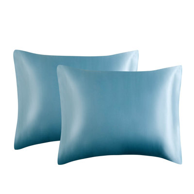 Taie d'oreiller en soie simulée pour cheveux et taie d'oreiller en soie simulée 2 ensembles 20 po x 30 po avec fermeture à enveloppe
