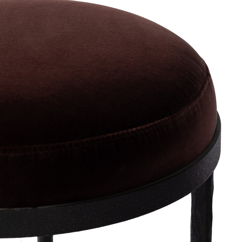 Corinne Accent Stool, Surrey Plum Cotton Blend