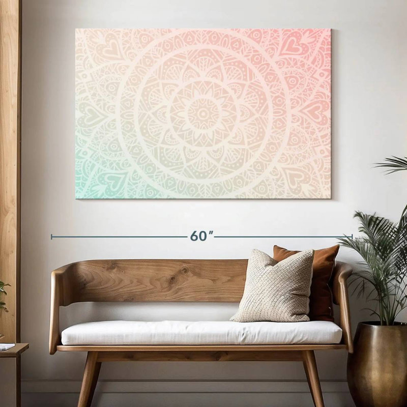 Kerner Gradient Mandala, 34" H x 51" W