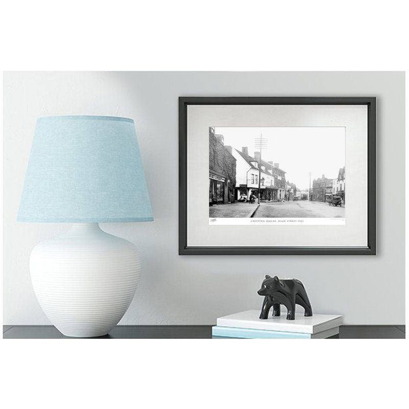 Chipping Ongar, High Street 1923 by Francis Frith - Single Picture Frame Print, 60cm H x 80cm W x 2.3cm D