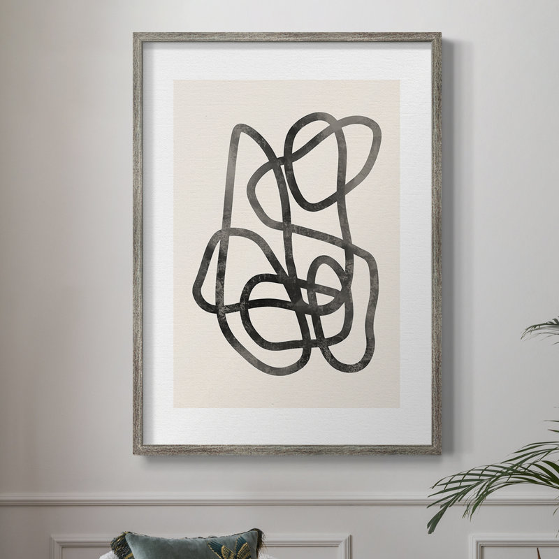 Matisse CC XXV, reproduction encadrée - bois massif, Argent rétro, H 30 po x l 24 po