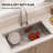 30" L Undermount Workstation Single Bowl Stainless Steel Kitchen Sink