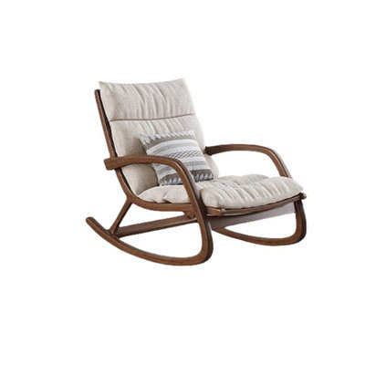 High Elastic Sponge Rocking Chair Solid Wood Rocking Chair
