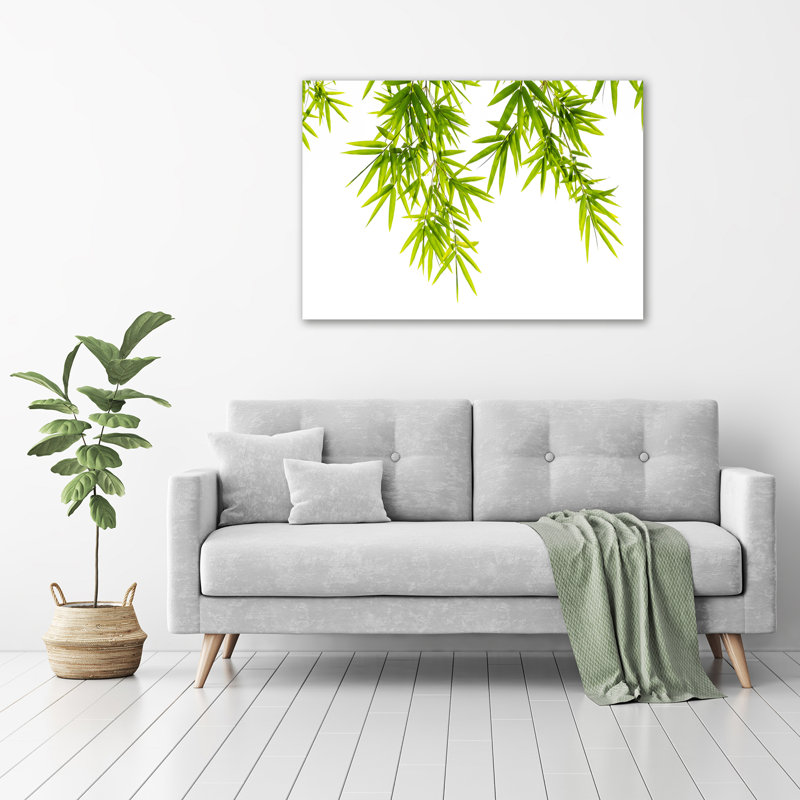 Bamboo Leaves - Wrapped Canvas Print
