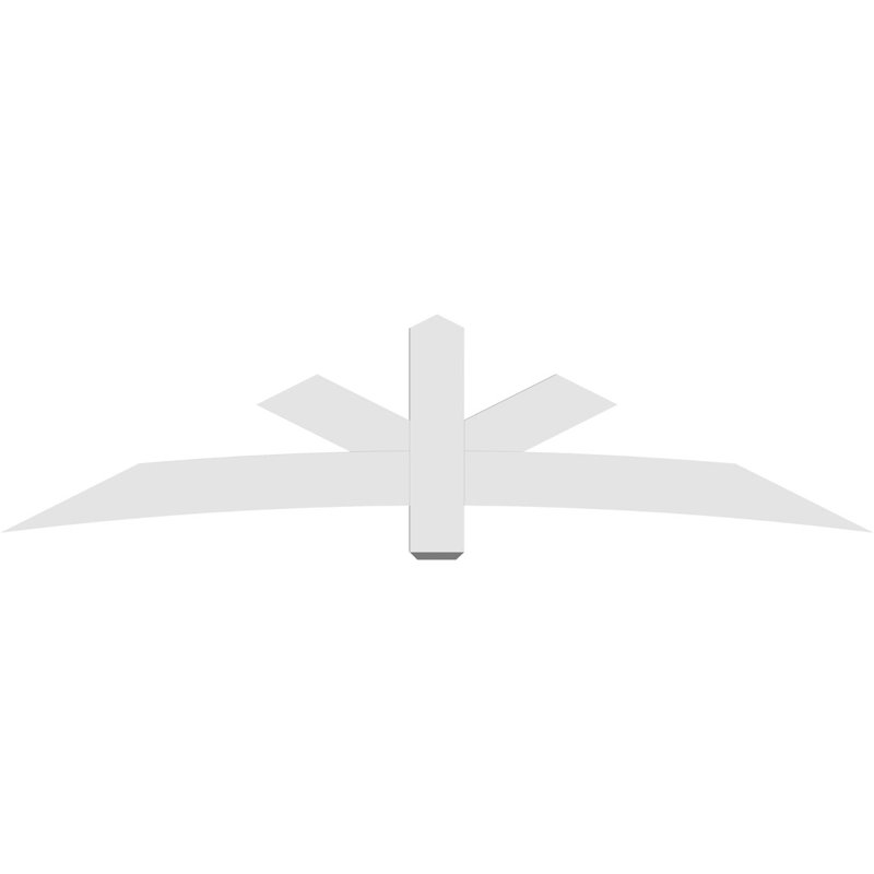 Support de pignon Alberta Alberta, H 24 po x l 96 po (pas: 6/12), P 2 po x F 6 po, PVC