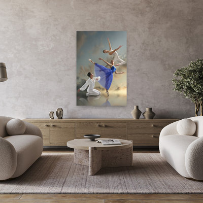 «Ethereal Ballet Dance Contemporary Dramatic Elegant Landscape Nature», reproduction d'art murale