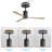 53" Flush Mount LED Ceiling Fan with Remote Control