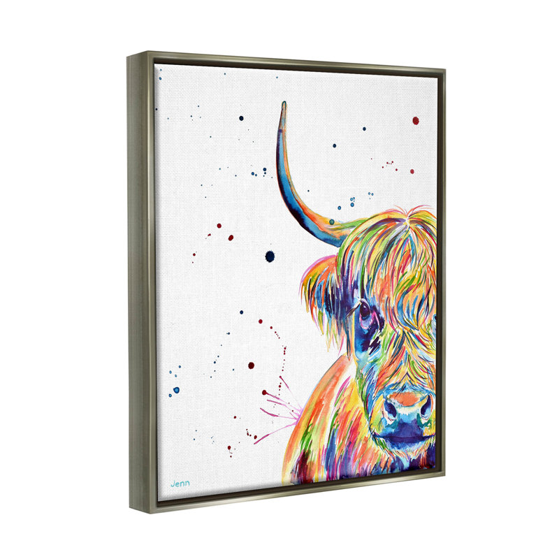 Art mural sur toile Vivant, H 21 po x l 17 po x P 1,7 po, Cadre flottant gris lustré