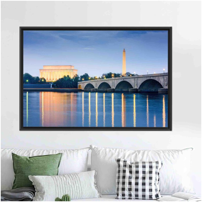 Print on Canvas, 20 cm H x 30 cm W, Black Floater Framed