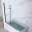 Jraty 47.2" W x 55" H Frameless Tub Door-97821112