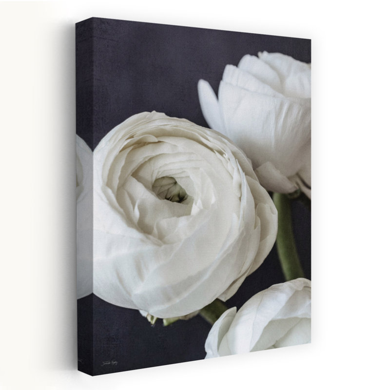 Beauté raffinée II, art floral printanier contemporain, H 24 po x l 16 po