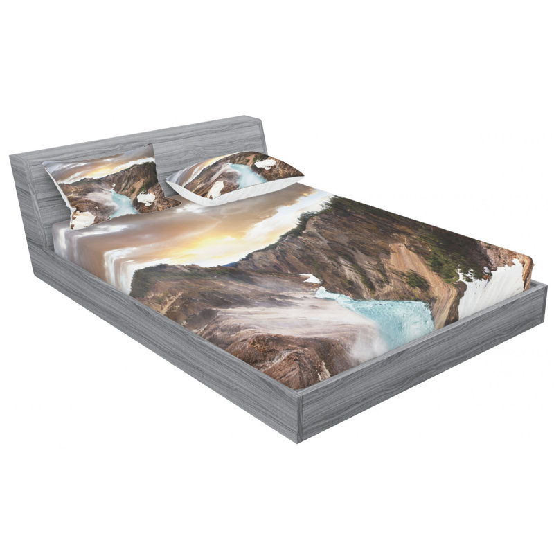 Microfiber Sheet Set, Queen Sheet Set with Fitted Sheet