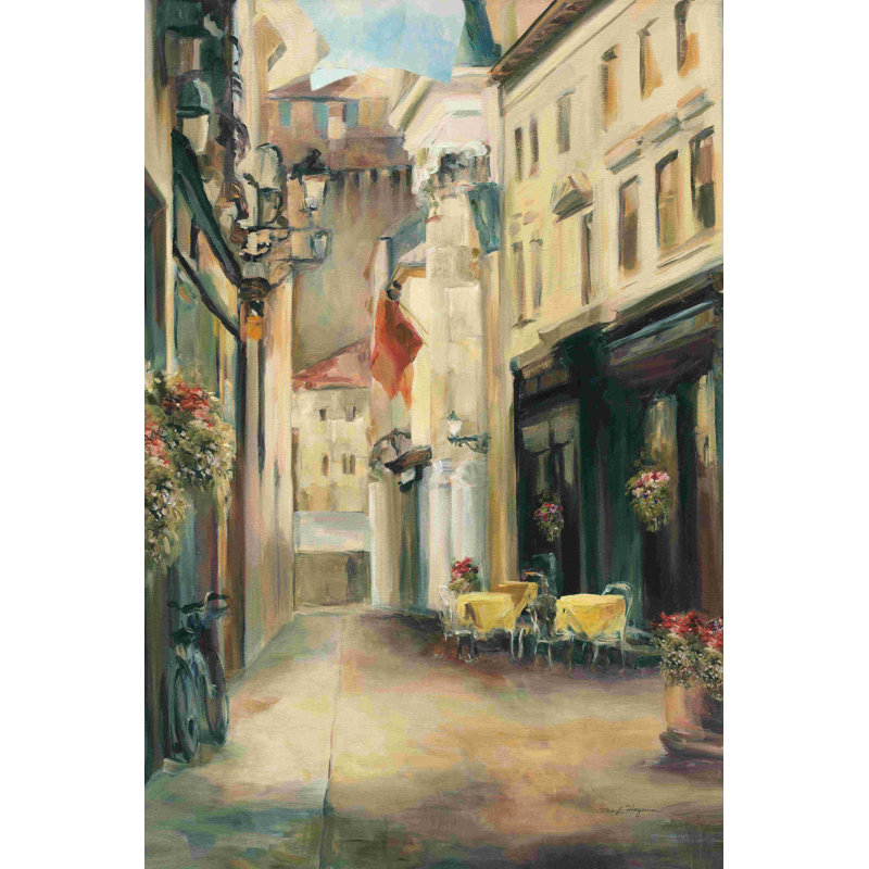 «Old Town II» par Marilyn Hageman - reproduction d'art sur toile tendue, L 12 po x H 8 po