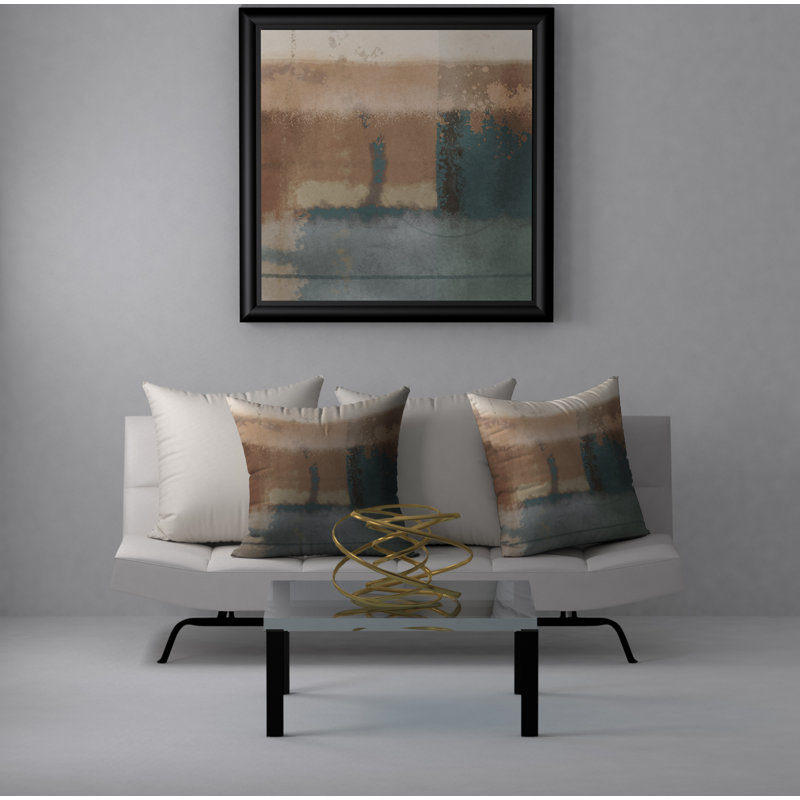 Housse de coussin carrée énergique et insert, 24" X 24"