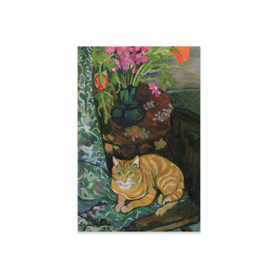 " Bouquet And A Cat, 1919 " by Marie Clementine Valadon