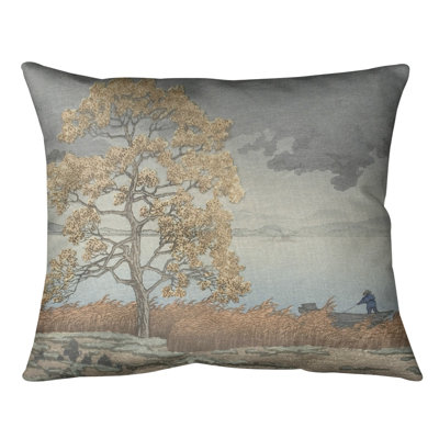 Coussin lombaire au-dessus de la pluie shore