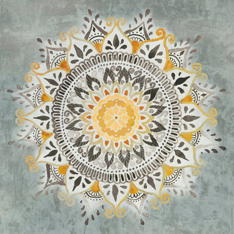 Mandala Delight I by Danhui Nai - Wrapped Canvas Painting, 122cm H x 122cm W  