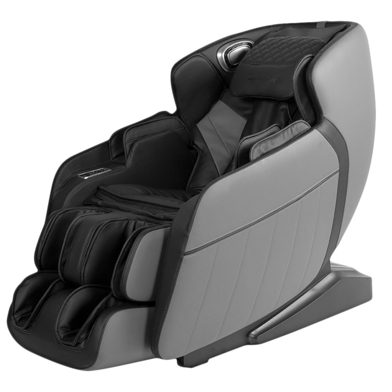 Fauteuil de massage inclinable électrique en similicuir, Similicuir noir