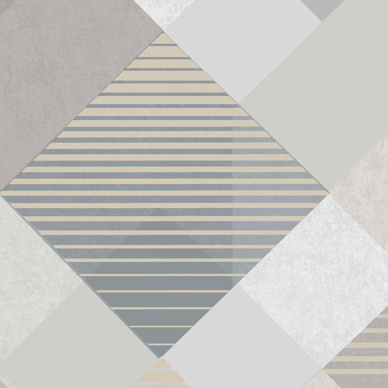 Zen Geometric Metallic Wallpaper Double Roll, Champagne