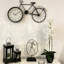 Stylish Large Black Bicycle Wall Clock – 80cm - Metal Clock