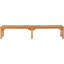 Santa Monica Outdoor Teak Dining Bench-1467568667