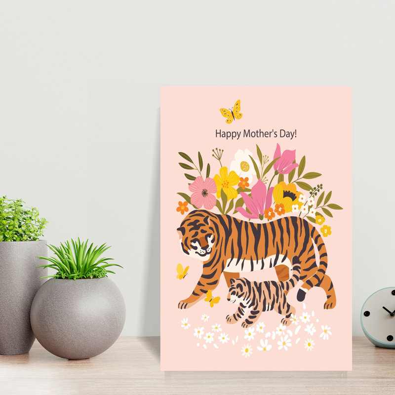 Tiger Mom by Angelina Bambina - Wrapped Canvas Print, 45.72 cm H x 30.48 cm W