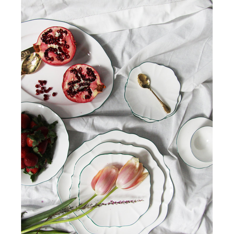 Amelie Bone China, Forest Green