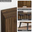 Solid Wood Rectangle Accent Cabinet-1077206577