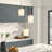 3-Light Brass Metal Chandelier with White Glass Shades, Adjustable Height, Dimmable, UL Certified, E26 Base