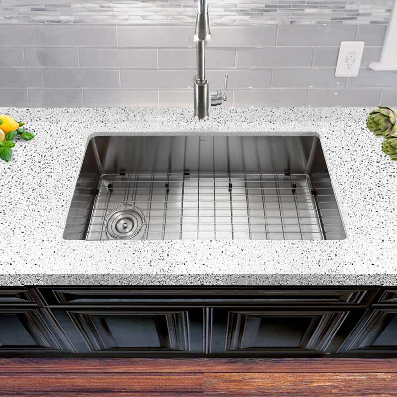 Pro Series 32 " L Undermount Single Bowl Stainless Steel Kitchen Sink