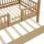 Lit superposé simple au-dessus de simple avec escalier de rangement et glissade TimberTrek-130024874