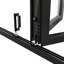 KaMic VersaFold 120" Wide 4-Panel Black Aluminum Bi-Fold Patio Door with Low-E Argon Glass – Left-or-Right Outswing-92366509-92366508