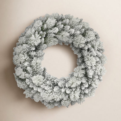 32'' Faux Pine Lighted Wreath