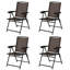 Chaise de patio pliante avec accoudoirs Keagan