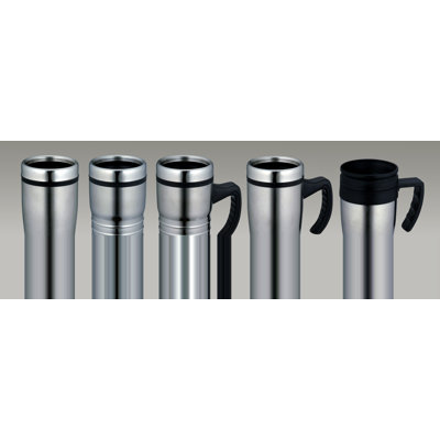 14 oz. Stainless Steel Travel Mug with Handle