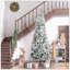 Arbre de Noël artificiel pin enneigé avec branches réalistes et 1084 pointes