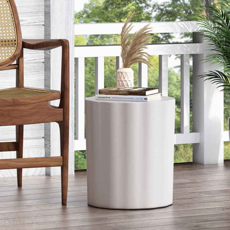 Outdoor Lightweight Concrete Side Table