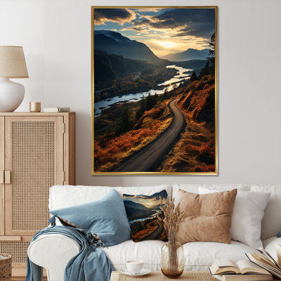 " USA Columbia River Gorge I " Mixed Media and Color Photography Print