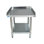 Table pour équipement et table de mixage en acier inoxydable express H 24 po x l 24 po x P 24 po Express KitchQuip avec tablette inférieure pour utilisation commerciale