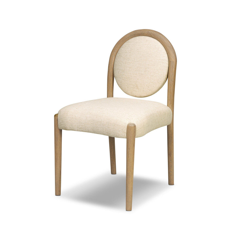 Prentiss Dining Chair-Nubuck Cigar, Thames Cream