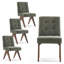 Chaise d'appoint rembourrée en lin Turfed-1378124633