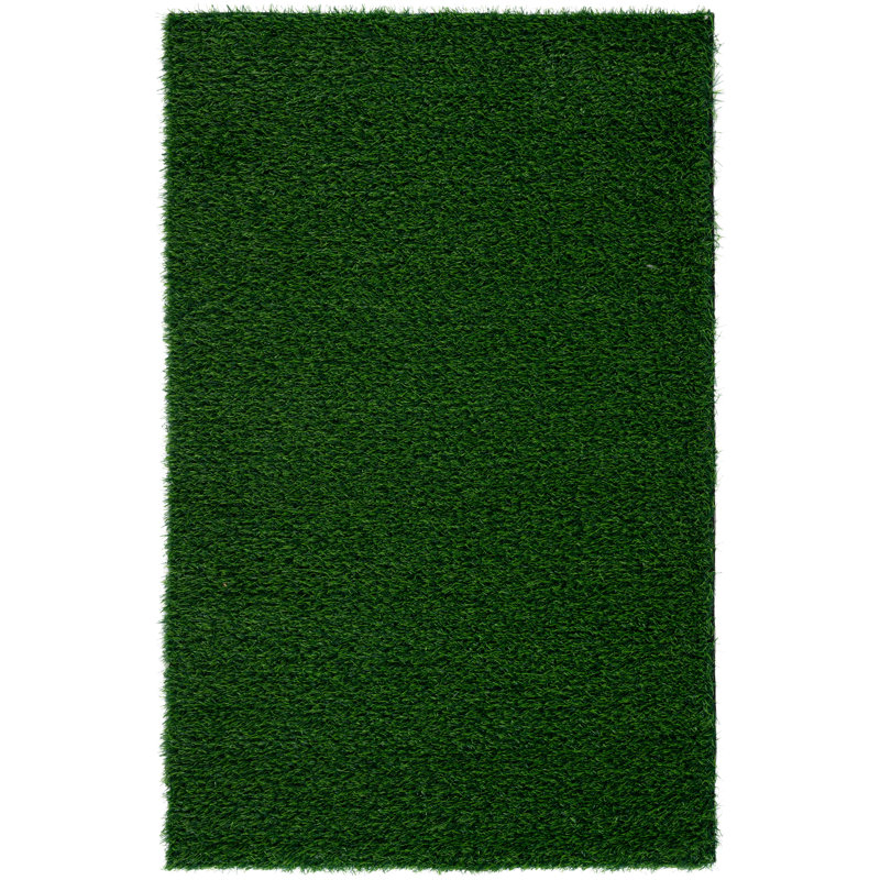 Turf Area Rug 602 Solid Color Indoor/Outdoor Rug, Rectangle 3' x 5'