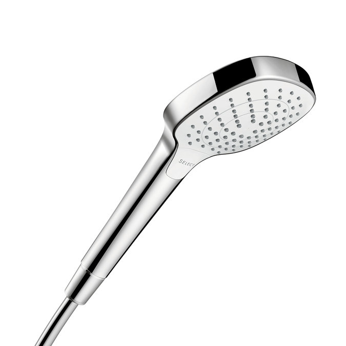 Croma Handshower Single Handle, Chrome / White
