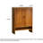 Solid Cherry Wood Natural‑Tone Large‑Capacity Shoe Cabinet with Adjustable Shelves
