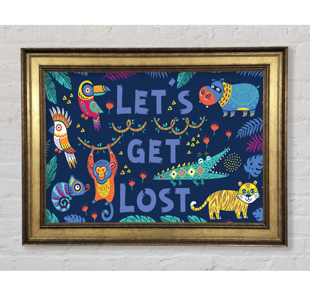 Let's Get Lost Animals - Einzelne Bilderrahmen Kunstdrucke