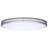 Glamour LED 32 Inch Oval Flush Mount Finish 27K/3K/35K/4K/5K CCT Selectable-1495738199