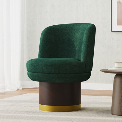 Fauteuil demi-tonneau pivotant à 360 °