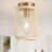 1-lamp beige rattan adjustable ceiling light