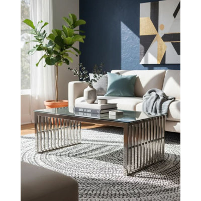 Table basse en acier Chicago